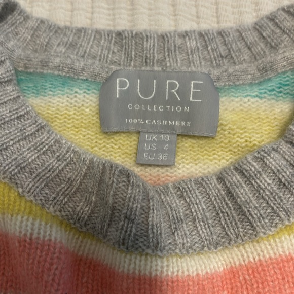 Striped cashmere sweater - super soft! - Picture 2 of 2
